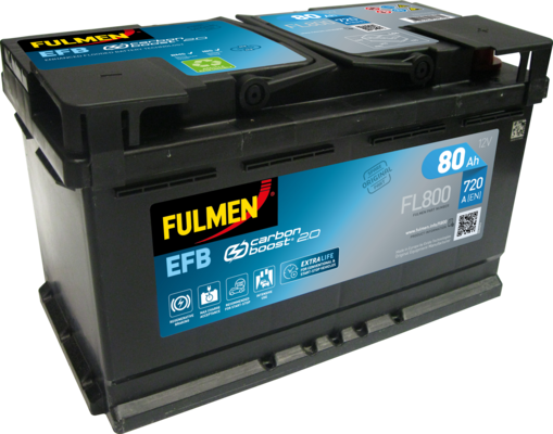 FULMEN - Batterie voiture Start & Stop 12V 80AH 800A (n°FL800)