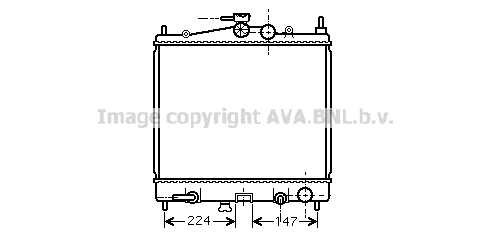 Radiateur refroidissement moteur AVA QUALITY COOLING DNA2211