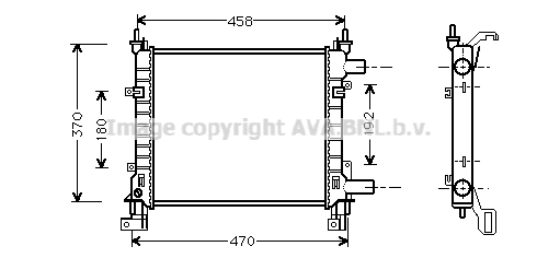 Radiateur de moteur AVA QUALITY COOLING FDA2260