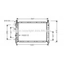 Radiateur de moteur AVA QUALITY COOLING FTA2096