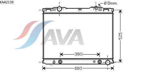 Radiateur de moteur AVA QUALITY COOLING KAA2139