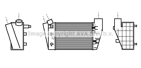 Intercooler (échangeur) AVA QUALITY COOLING AIA4188