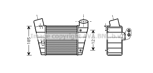 Intercooler (échangeur) AVA QUALITY COOLING AI4208