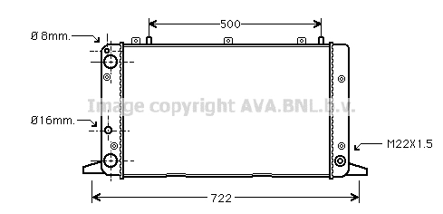 Radiateur de moteur AVA QUALITY COOLING AIA2047