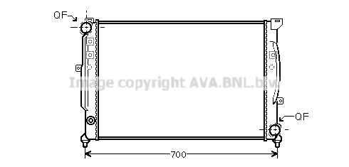 Radiateur de moteur AVA QUALITY COOLING AIA2124