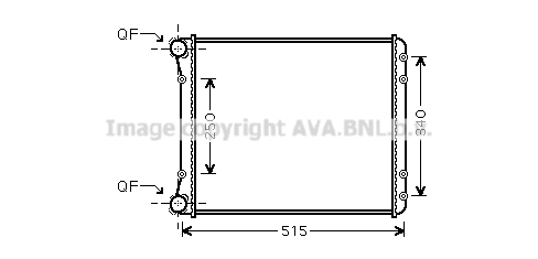 Radiateur de moteur AVA QUALITY COOLING AIA2220