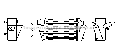 Intercooler (échangeur) AVA QUALITY COOLING AIA4187