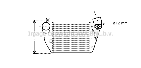 Intercooler (échangeur) AVA QUALITY COOLING AIA4224
