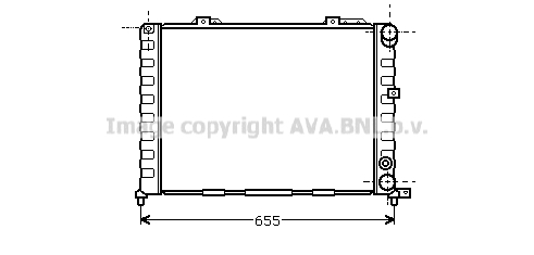 Radiateur refroidissement moteur AVA QUALITY COOLING AL2052