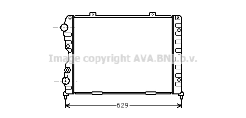 Radiateur de moteur AVA QUALITY COOLING ALA2056