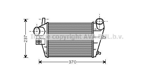 Intercooler (échangeur) AVA QUALITY COOLING ALA4085