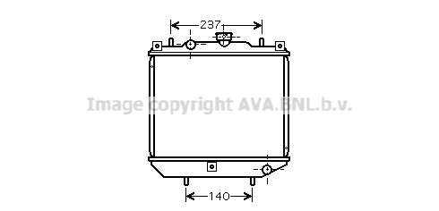 Radiateur refroidissement moteur AVA QUALITY COOLING AM2001