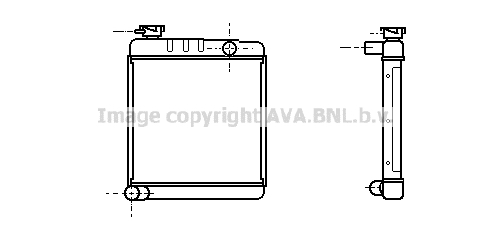 Radiateur refroidissement moteur AVA QUALITY COOLING AU2001