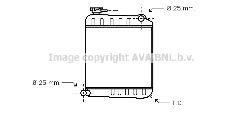 Radiateur refroidissement moteur AVA QUALITY COOLING AU2013