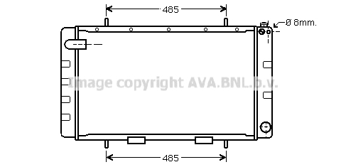 Radiateur refroidissement moteur AVA QUALITY COOLING AU2065