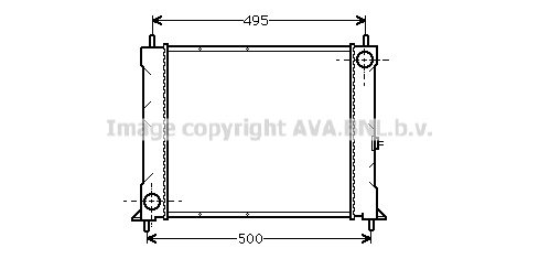 Radiateur refroidissement moteur AVA QUALITY COOLING AU2067