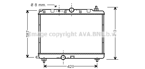 Radiateur refroidissement moteur AVA QUALITY COOLING AU2121