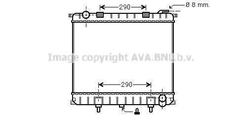 Radiateur refroidissement moteur AVA QUALITY COOLING AU2126