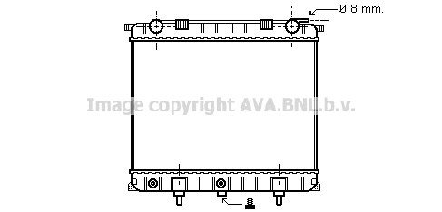 Radiateur refroidissement moteur AVA QUALITY COOLING AU2132