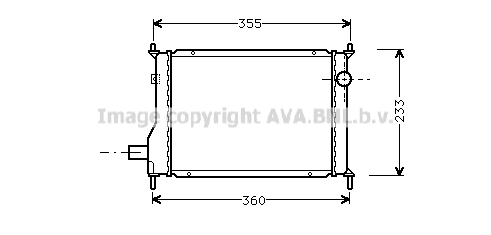 Radiateur refroidissement moteur AVA QUALITY COOLING AU2133