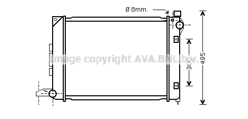 Radiateur refroidissement moteur AVA QUALITY COOLING AU2164