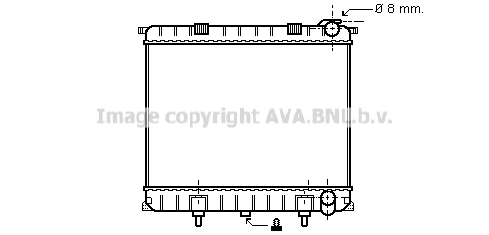 Radiateur refroidissement moteur AVA QUALITY COOLING AU2173