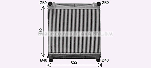 Intercooler (échangeur) AVA QUALITY COOLING AU4343