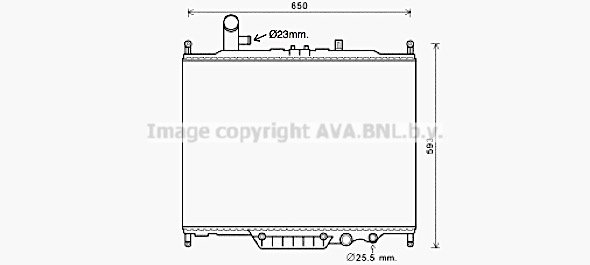 Radiateur refroidissement moteur AVA QUALITY COOLING AUA2225