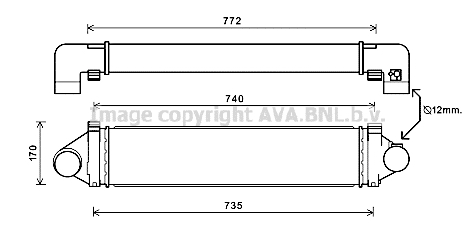 Intercooler (échangeur) AVA QUALITY COOLING AUA4219