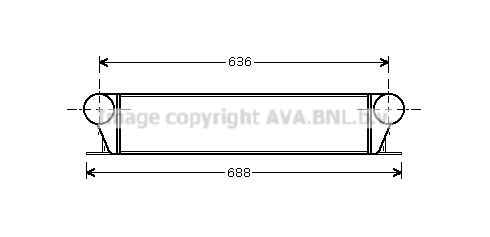 Intercooler (échangeur) AVA QUALITY COOLING BW4253