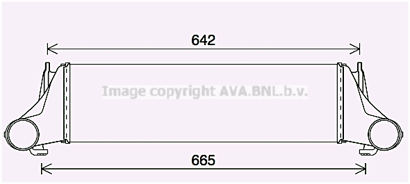 Intercooler (échangeur) AVA QUALITY COOLING BW4576