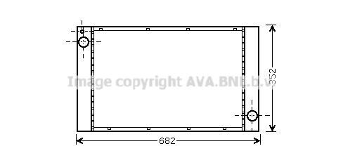 Radiateur de moteur AVA QUALITY COOLING BWA2333