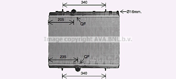 Radiateur refroidissement moteur AVA QUALITY COOLING CN2328