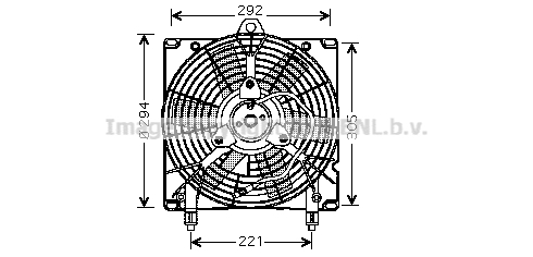 Ventilateur de refroidissement du moteur AVA QUALITY COOLING CN7517