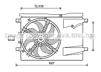 Ventilateur de refroidissement du moteur AVA QUALITY COOLING CN7549