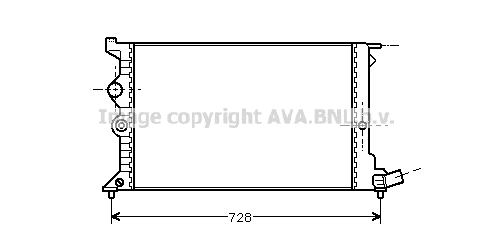 Radiateur de moteur AVA QUALITY COOLING CNA2072