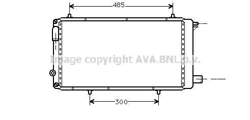 Radiateur de moteur AVA QUALITY COOLING CNA2073