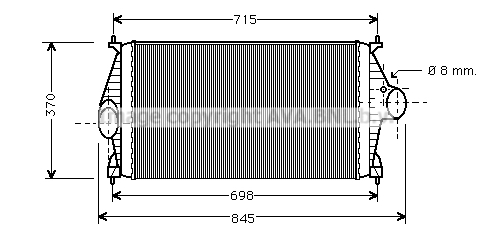 Intercooler (échangeur) AVA QUALITY COOLING CNA4126