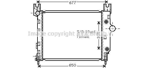 Radiateur refroidissement moteur AVA QUALITY COOLING CR2091