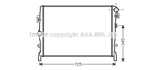 Radiateur refroidissement moteur AVA QUALITY COOLING CR2105