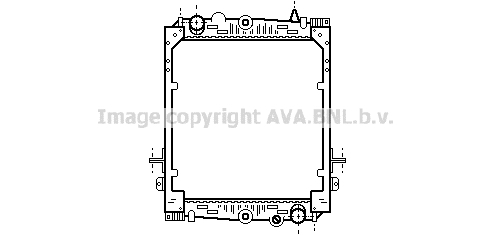 Radiateur de moteur AVA QUALITY COOLING DF2023