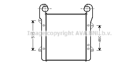 Radiateur d'air (Intercooler) AVA QUALITY COOLING DF4005