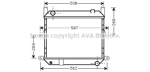 Radiateur de moteur AVA QUALITY COOLING DN2209