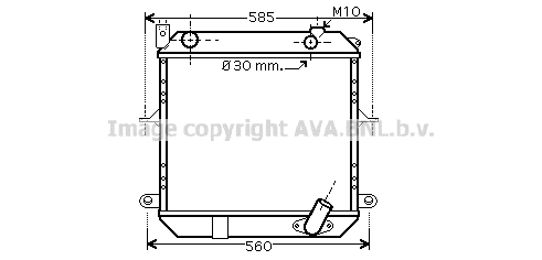 Radiateur de moteur AVA QUALITY COOLING DN2233