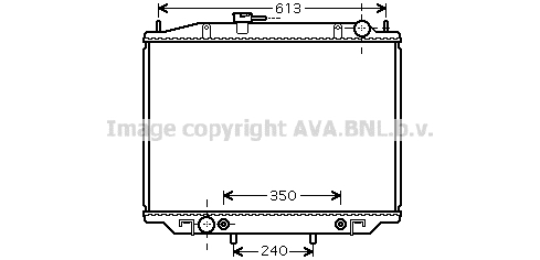 Radiateur de moteur AVA QUALITY COOLING DNA2262