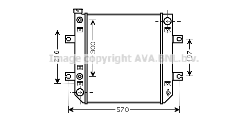 Radiateur refroidissement moteur AVA QUALITY COOLING DN2274