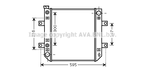 Radiateur refroidissement moteur AVA QUALITY COOLING DN2275