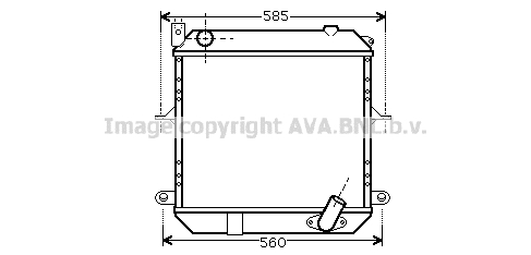 Radiateur de moteur AVA QUALITY COOLING DN2327