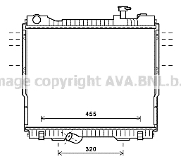 Radiateur de moteur AVA QUALITY COOLING DN2418