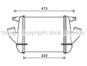 Radiateur d'air (Intercooler) AVA QUALITY COOLING DN4408